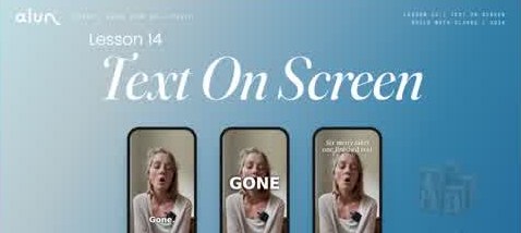 Lesson 14: Text On Screen